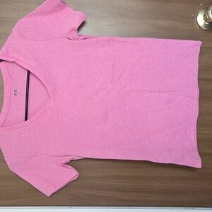 Uniqlo Pink V-Neck Tee